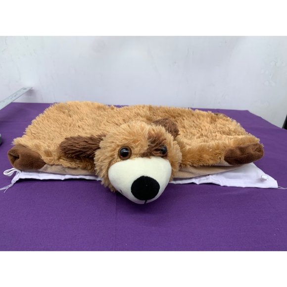 Harkla Weighted Sensory Brown Tan Dog Lap Blanket Toy - Picture 1 of 8